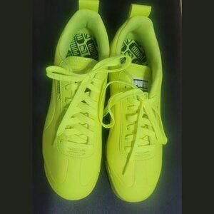 PUMA Roma Low Yellow "Retro Speckle" Boys Sneakers Size 7C
